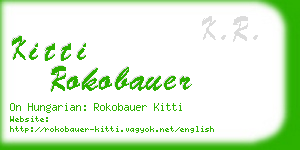 kitti rokobauer business card